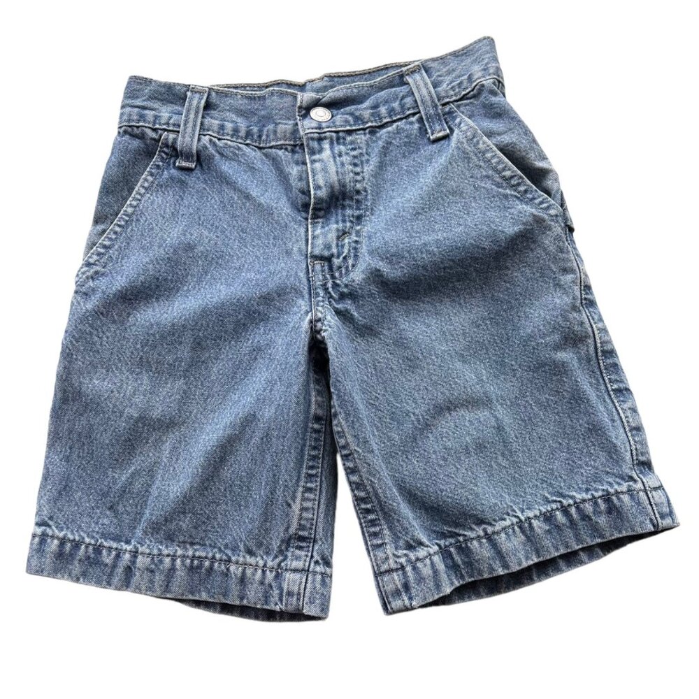 Vintage Levi's Red Tab Light Wash Carpenter Denim Jean Shorts 5